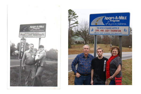 The Thornton Family Reach 27 years of Adopt-A-Mile Participation